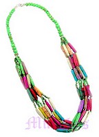 Multi row bone necklace - click here for large view